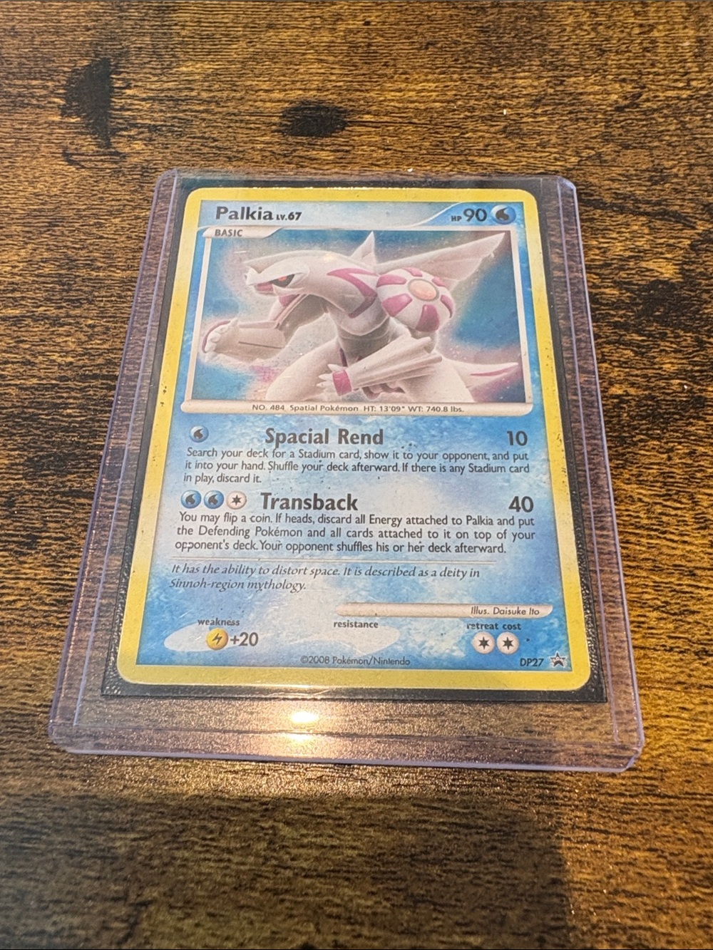 Palkia Trading Card (Blue/Pink)pokemon